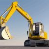Yellow Excavator Paint By Numbers