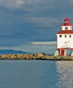 Cool Canadian Lighthouse Paint By Numbers