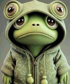 Cute Frog Art Paint By Numbers