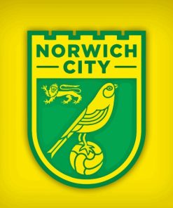 Fc Norwich City Logo Paint By Numbers