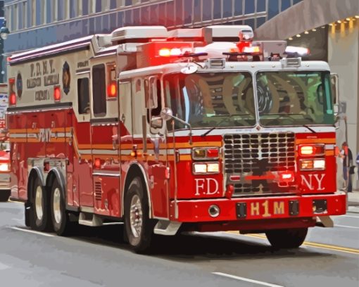Fire Department Of New York Paint By Numbers