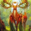 Forest Fantasy Stag Paint By Numbers