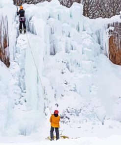 Glace Montreal Ice Climbing Paint By Numbers