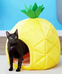 Pineapple Cat Bed Paint By Numbers