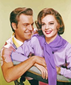Robert Wagner And Natalie Wood Paint By Numbers