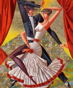 Tango Dancers By Georgy Kurasov Paint By Numbers