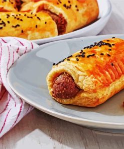 Vegan Sausage Roll Paint By Numbers