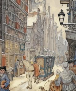 Vintage City By Anton Pieck Paint By Numbers