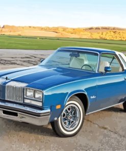 Blue Cutlass Supreme Paint By Numbers