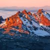 Cascade Range At Sunset Paint By Numbers