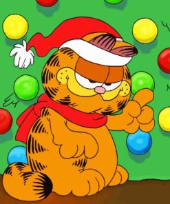 Christmas Garfield The Cat Paint By Numbers