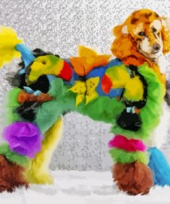Colorful Poodle Paint By Numbers