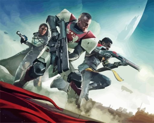 Destiny 2 Video Game Poster Paint By Numbers