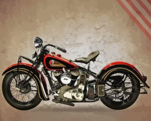 Indian Motorcycle Paint By Numbers