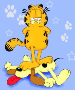 Odie And Garfield The Cat Paint By Numbers