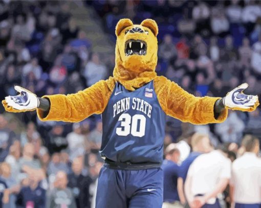 Penn State Nittany Lions Mascot Paint By Numbers