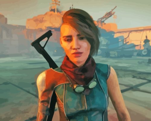 Rage 2 Game Character Paint By Numbers
