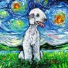 Starry Night Bedlington Terrier Paint By Numbers