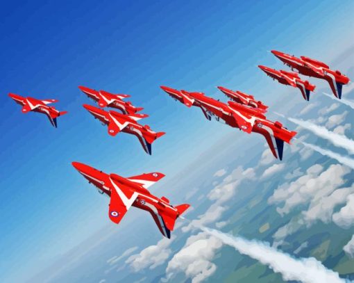 The Red Arrows Paint By Numbers