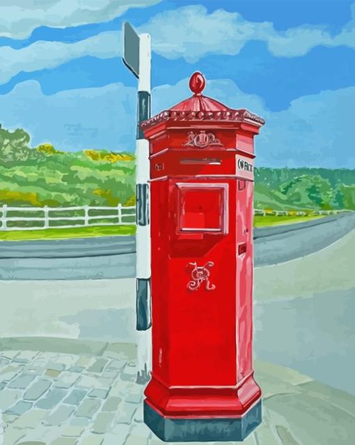 Victorian Post Box Paint By Numbers