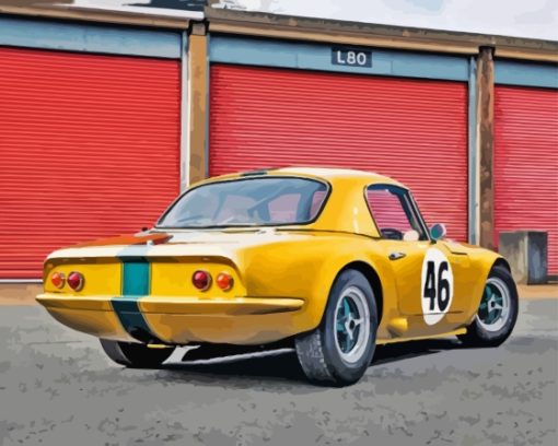 Yellow Lotus Elan Paint By Numbers