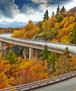 Autumn Blue Ridge Parkway Paint By Numbers