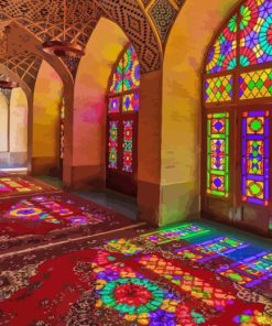 Colorful Persia Mosque Paint By Numbers