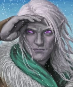 Drizzt Dourden Dungeons And Dragons Game Paint By Numbers