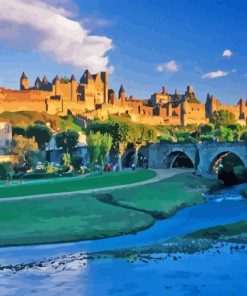 France Carcassonne Paint By Numbers