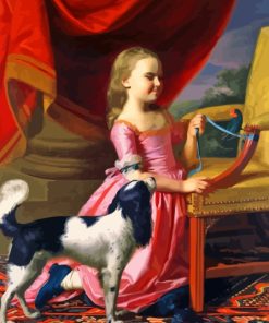 Girl With Dog Art Paint By Numbers
