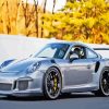 Grey Porsche 911 Gt3 Rs Paint By Numbers