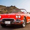 Red 1962 Chevrolet Corvette Paint By Numbers