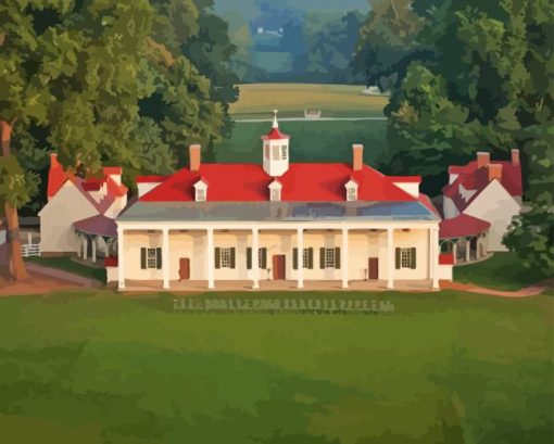 Virginia Mount Vernon Paint By Numbers