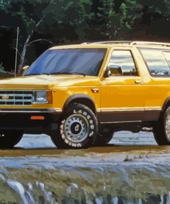 Yellow 1972K5 Blazer By Chevrolet Paint By Numbers