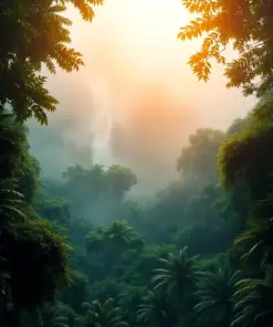 Above Realistic Jungle Canopies paint by numbers