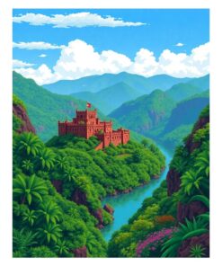 Jungle River Paint Numbers