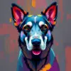 Abstract Dog Animals Paint By Numbers