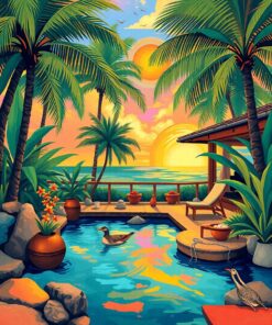 Lanai Retreat Paint Numbers