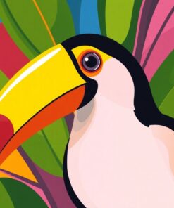 Retro Toucan Paint Numbers