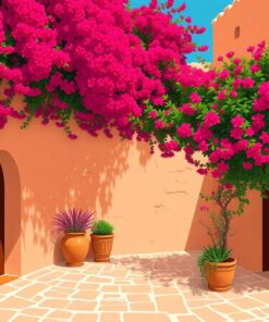 Crimson Bloom Paint Numbers