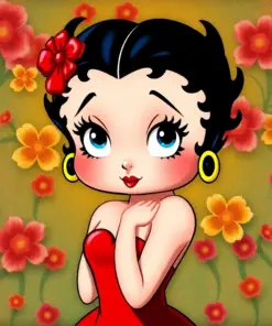 Adorable Betty Boop Paint By Numbers