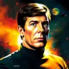Aesthetic Captain Kirk Art paint by numbers