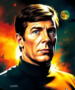 Aesthetic Captain Kirk Art paint by numbers