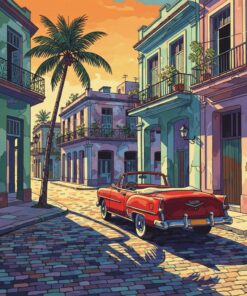 Afternoon Shadows In Havana Paint By Numbers