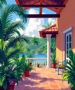 Veranda View Paint Numbers