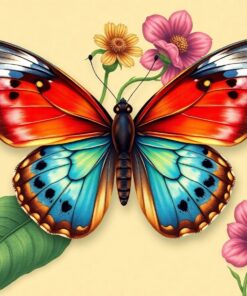 Ear Butterfly Paint Numbers