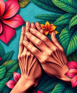 Aged Hands Tropical Chart Paint By Numbers