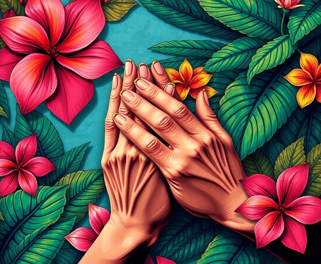 aged-hands-tropical-chart-paint-by-numbers-kit-vintage