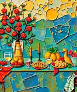 Aged Patina Island Feast Paint By Numbers