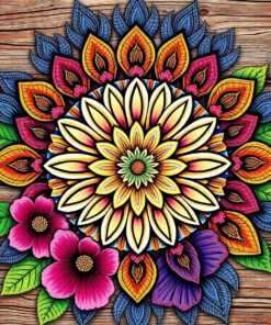 Tropical Mandala Paint Numbers